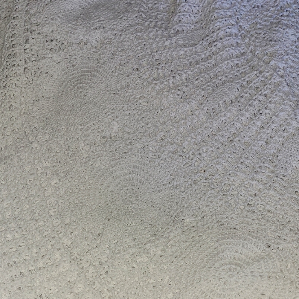 Handmade Crochet Lace Tablecloth.